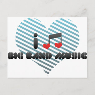 Big Band Music Vykort