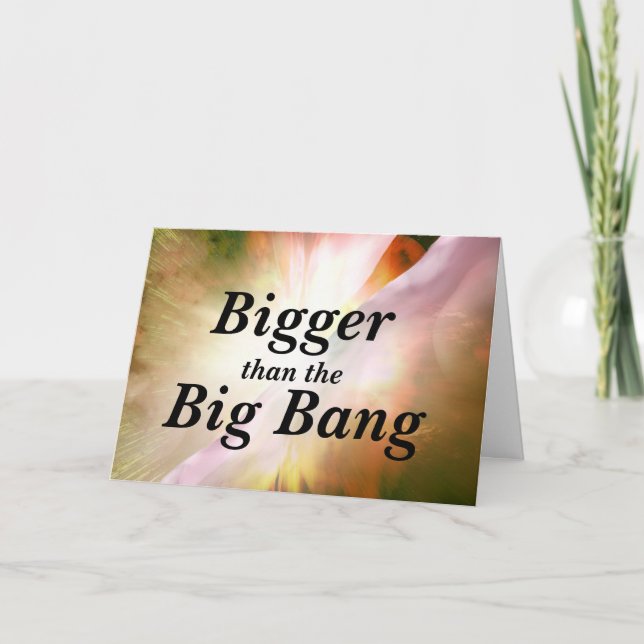 Big Bang Birthday Card Kort (Framsida)