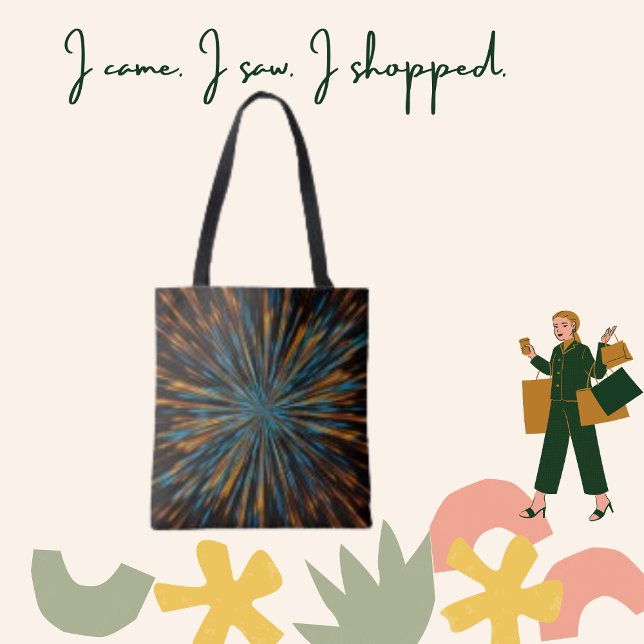 Big Bang Färg Structure Sparkling Tote Bag Tygkasse (Skapare uppladdad)