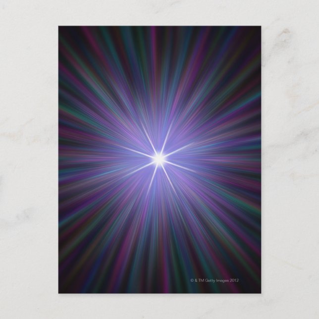 Big Bang, konceptuell datorgrafik. Vykort (Framsida)