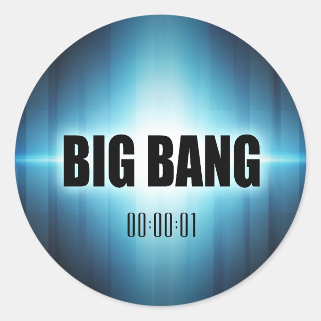 Big Bang Runt Klistermärke (Framsida)