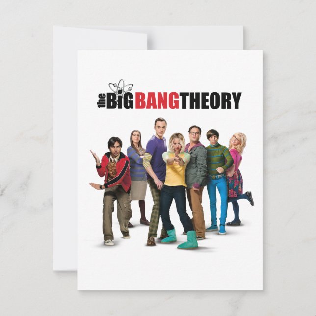 Big Bang-teoritecknen Anteckningskort (Framsida)