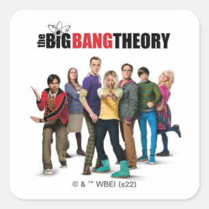 Big Bang-teoritecknen Fyrkantigt Klistermärke