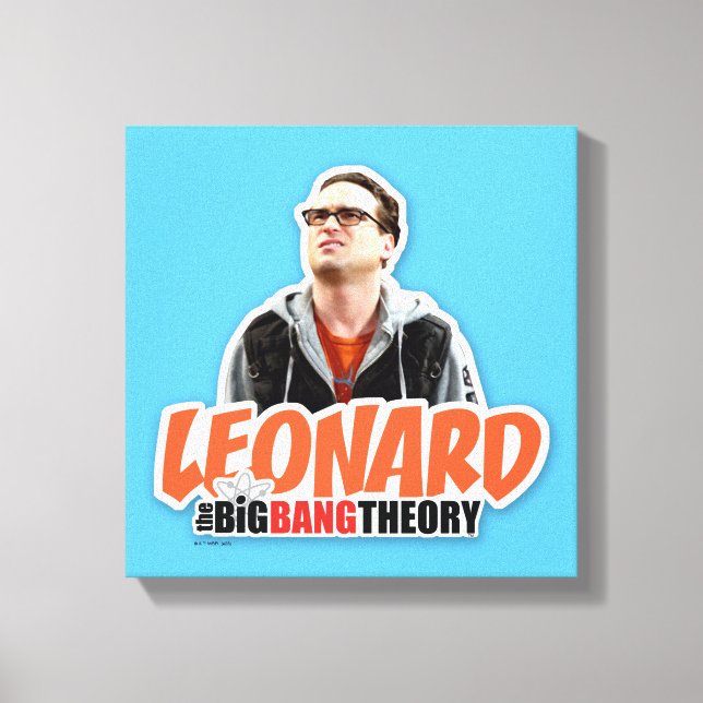 Big Bang Teory | Leonard Canvastryck (Framsida)