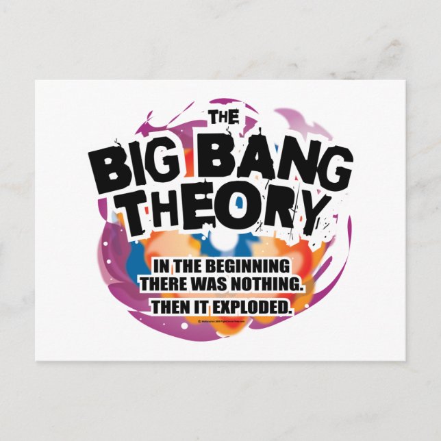 Big Bang Teory Vykort (Framsida)