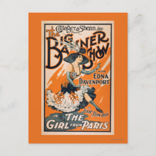 Big Banner Show "the girl from Paris" Vykort