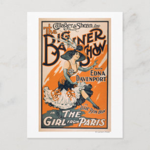 Big Banner Show "the girl from Paris" Vykort