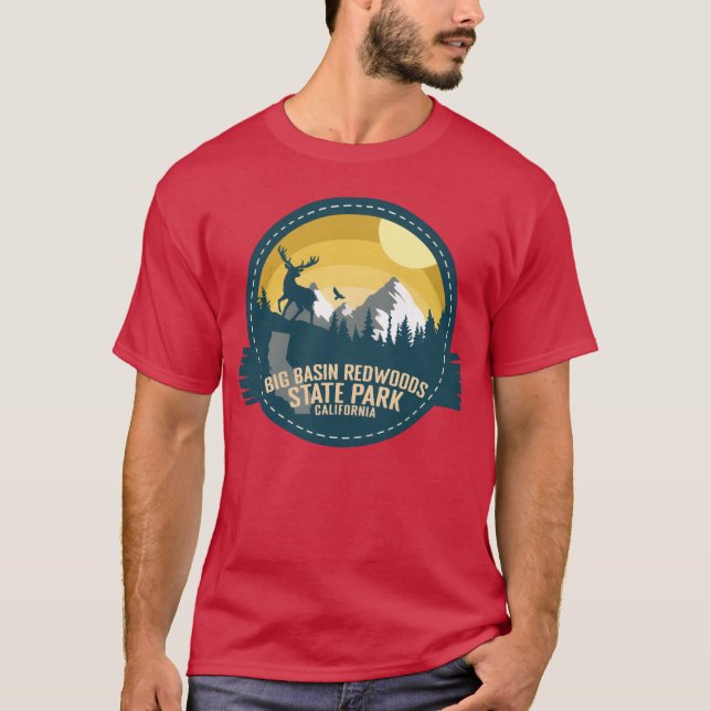 Big Basin Redwoods State Park California Camping b T Shirt (Framsida)