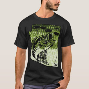 Big Bass Fishing Arizona State Largemouth Bass Fis T Shirt
