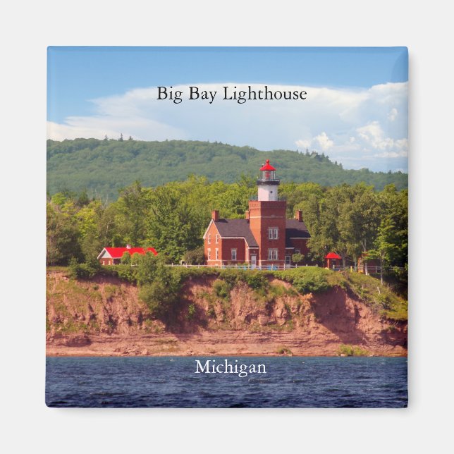 Big Bay-fyr från vatten magnet (Framsidan)