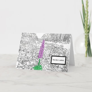 Big Bay Lupine 2023 Blank Notecard Kort