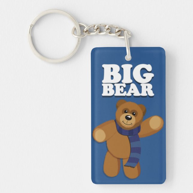 Big Bear Acrylic Keychain Nyckelring (Framsidan)