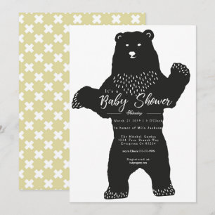 Big Bear Baby Shower Inbjudan