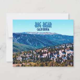 Big Bear California Mountains - platta Vintagar