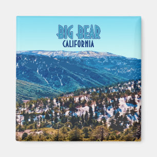 Big Bear California Mountains Vintage Magnet