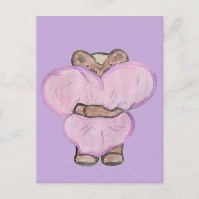 Big Bear Hug. Vykort (Framsida)