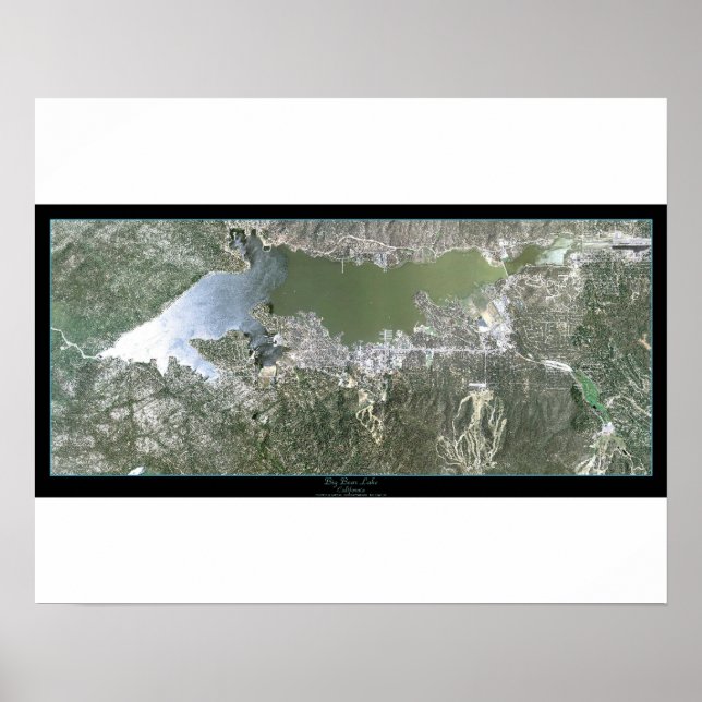 Big Bear Lake, California satellit affisch (Framsidan)