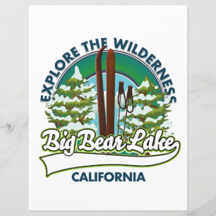 Big Bear Lake California skid logotyp
