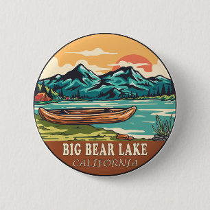 Big Bear Sjö California Boating Fishemblem Knapp