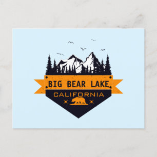 Big Bear Sjö California - eget namn Vykort