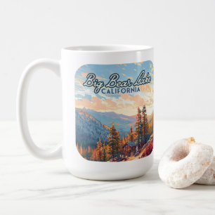 Big Bear Sjö California San Bernardino Vintage Kaffemugg