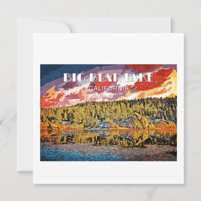 Big Bear Sjö Julkort (Framsida)