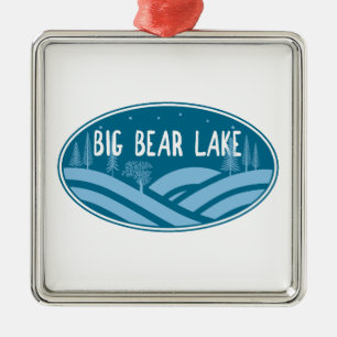 Big Bear Sjö Kalifornien utomhus Julgransprydnad Metall