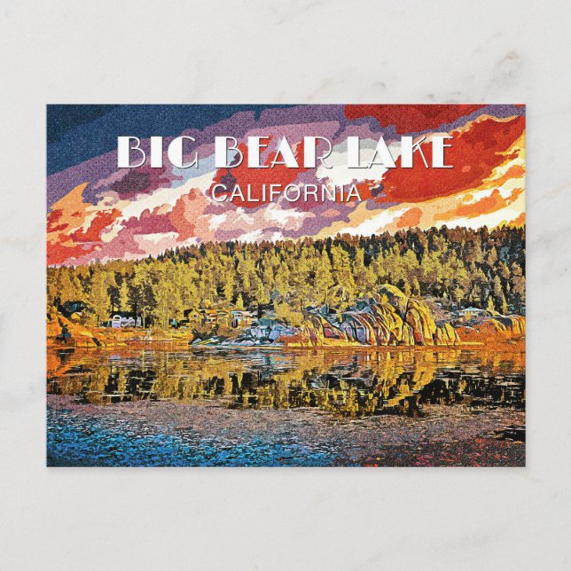 Big Bear Sjö Vykort (Framsida)