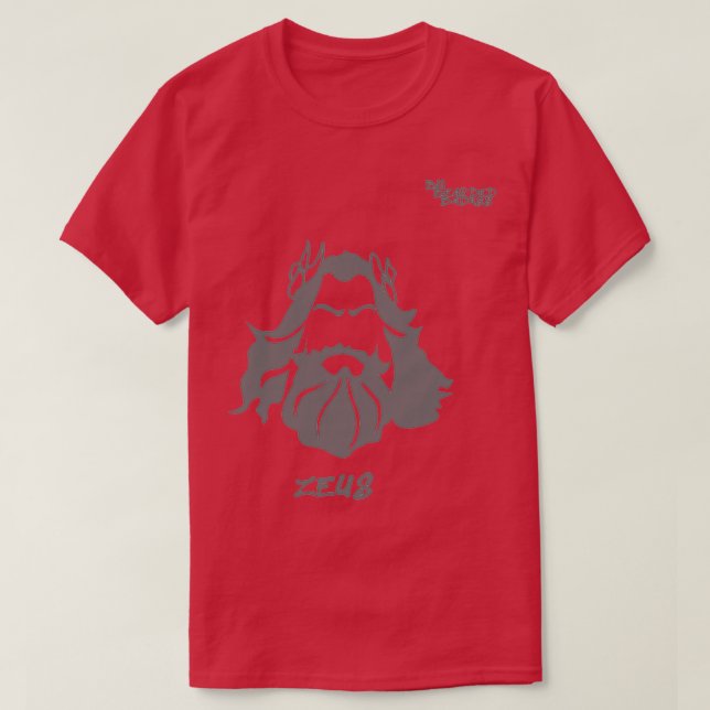 Big Bearded Badass Zeus Classic TShirt T Shirt (Design framsida)