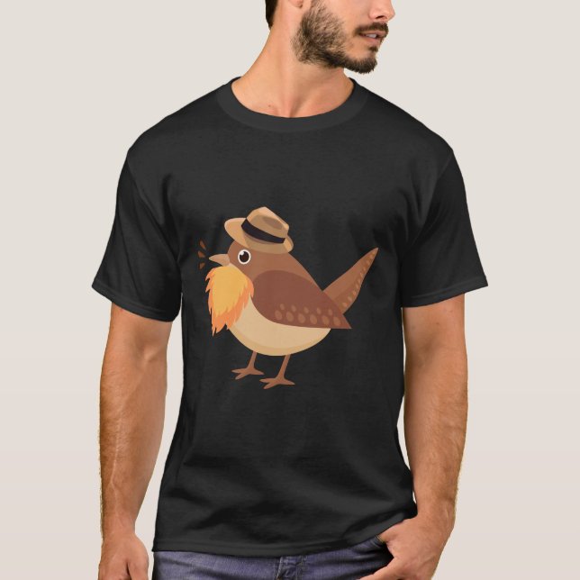 Big Beared Bird and Logotyp T Shirt (Framsida)