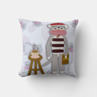 Big Beatnik Sock monkey Roligt Tecknad Design