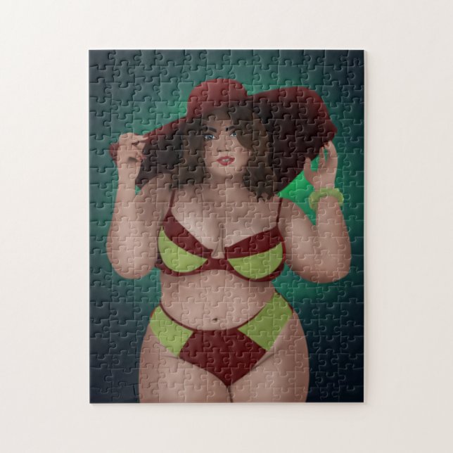 BIG BEAUTIFUL BATHBEAUTY BBW JIGSAW PUZZLE PUSSEL (Vertikal)