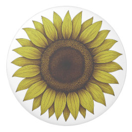Big Beautiful Earthy Sunflower Unisex Knopp