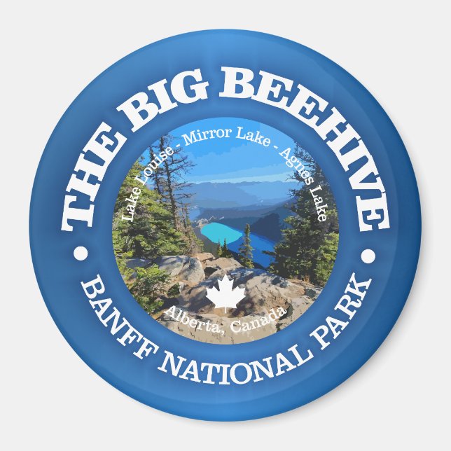 Big Beehive Hike (rd) Magnet (Framsidan)
