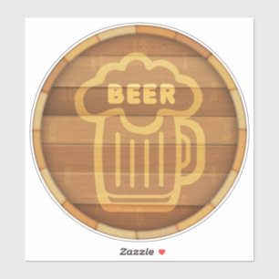 Big Beer Keg Sticker Klistermärken