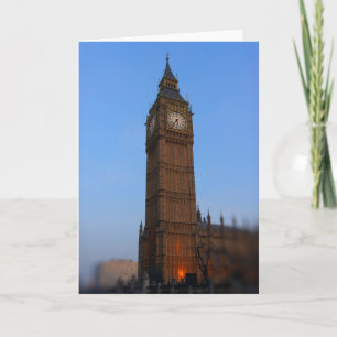Big Ben at Sunset - London - Greeting Card Kort