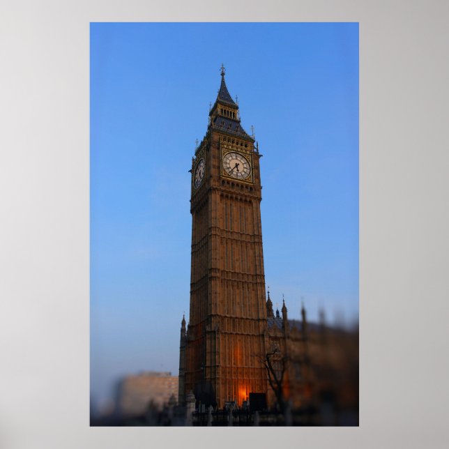 Big Ben at Sunset - London Poster (Framsidan)