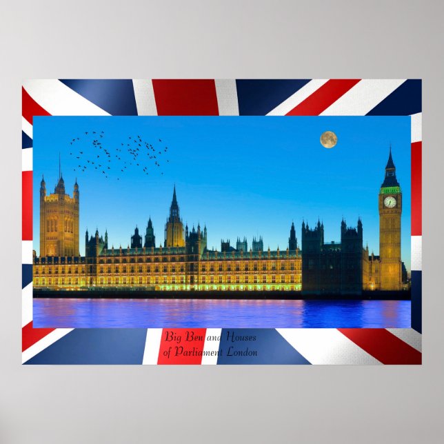 Big Ben-avbildning för poster (Framsidan)