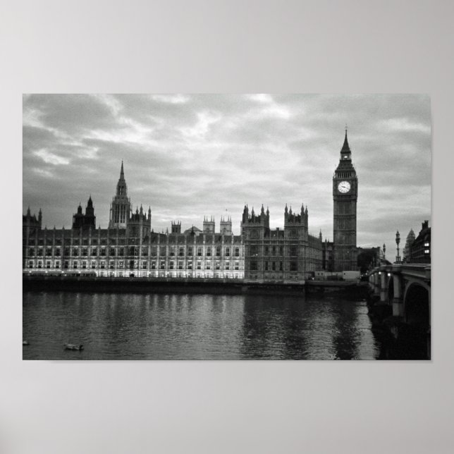 Big Ben B & W Poster (Framsidan)