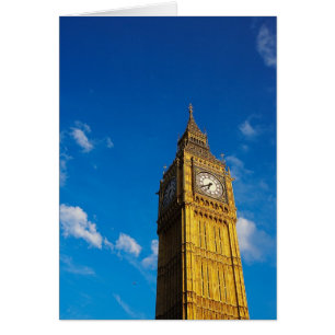 Big Ben Blå himmel Hälsningskort