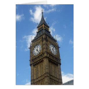 big ben blue hälsningskort