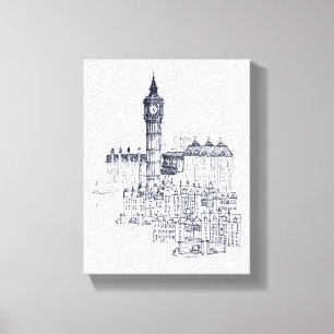 Big Ben Canvastryck