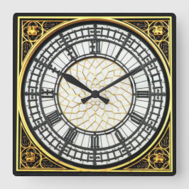 Big Ben Clock Fyrkantig Klocka