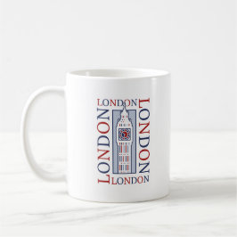 Big Ben Clock Torn British Landmark Design Kaffemugg