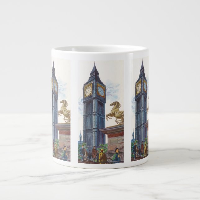 Big Ben Clock Torn i Westminsters palats Jumbo Mugg (Framsidan)