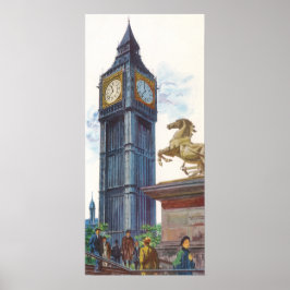 Big Ben Clock Torn i Westminsters palats Poster