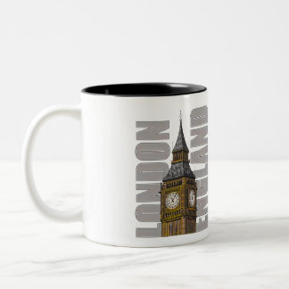 Big Ben Clock Torn London England Förenade kungari Två-Tonad Mugg