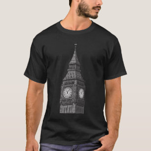 Big Ben Clock Torn London England T Shirt