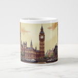 Big Ben Clock Torn London, Vintage Stil Jumbo Mugg<br><div class="desc">Big Ben Clock Torn London,  Vintage Stil Giant Kaffe Mugg</div>