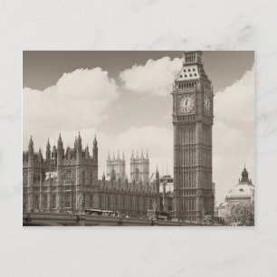 Big Ben Clock Torn London Vykort